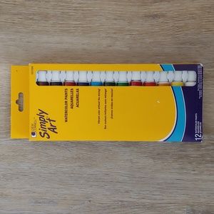 NEW Simply Art Loew Cornell 12 Watercolor Paint Set Old Stock